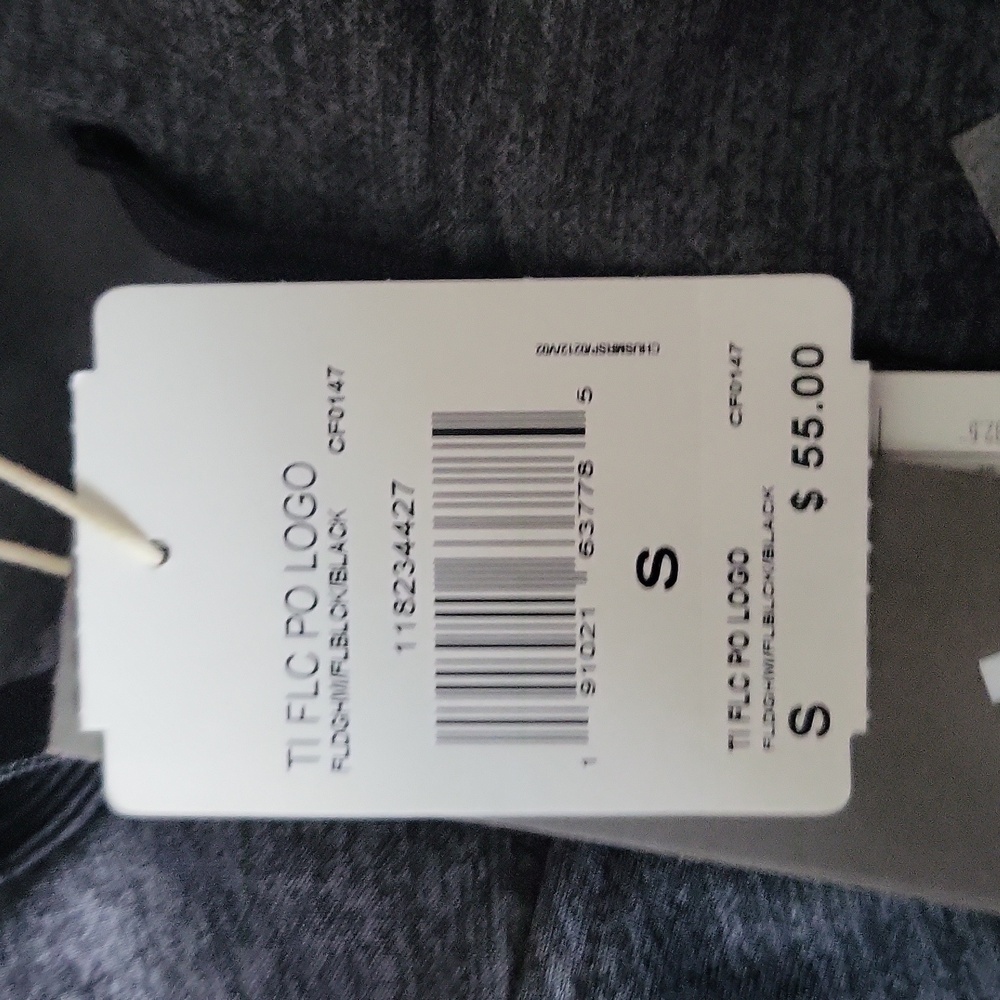 ADIDAS Gray Hoodie Size Small NWT - Picture 8 of 9